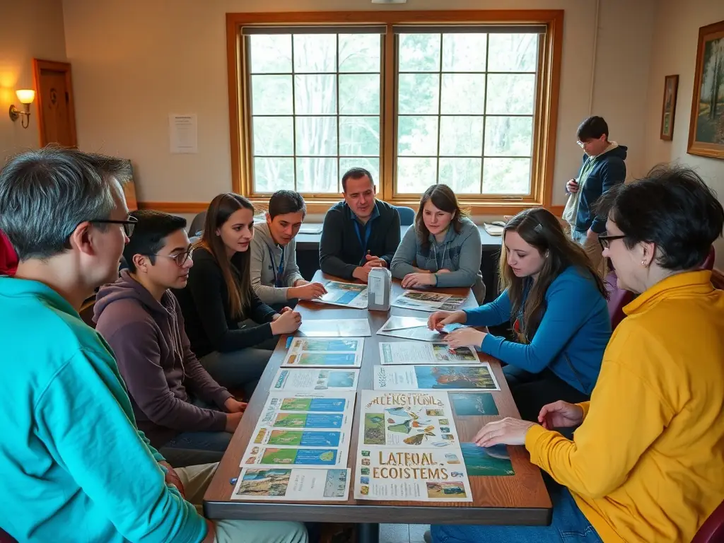 Participants engaged in a conservation workshop.