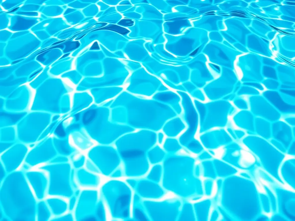 Close-up of crystal clear pool water.