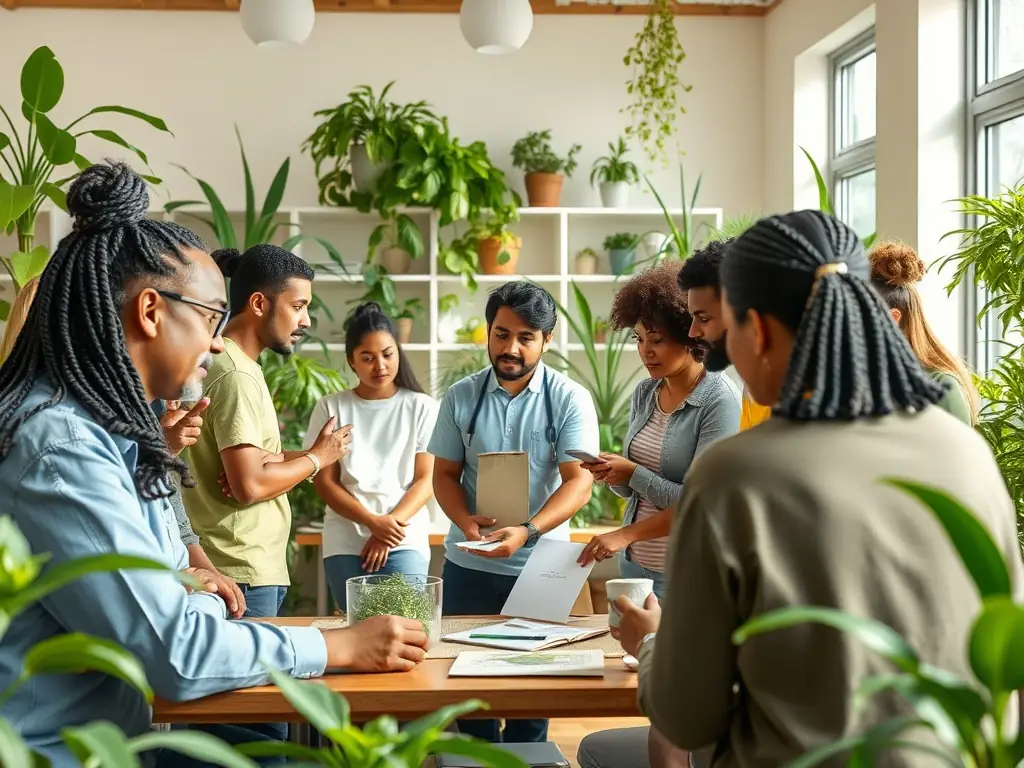 Participants attentively engaged in an EcoVanguard workshop.