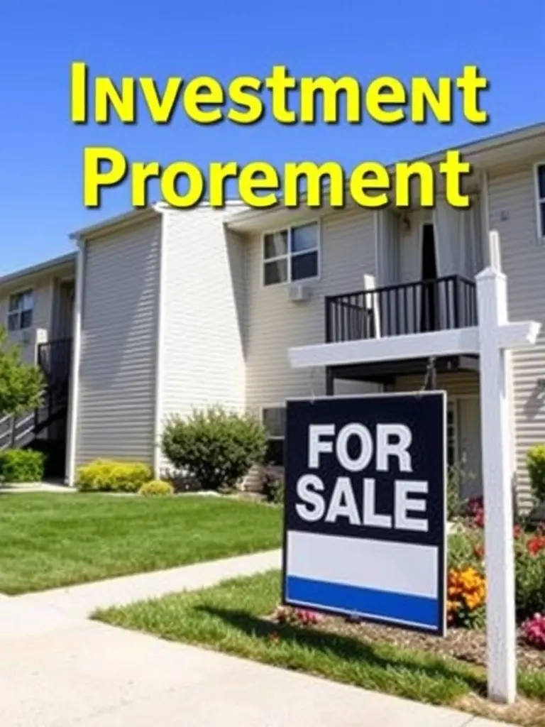 A multi-family unit with a 'For Sale' sign in front.