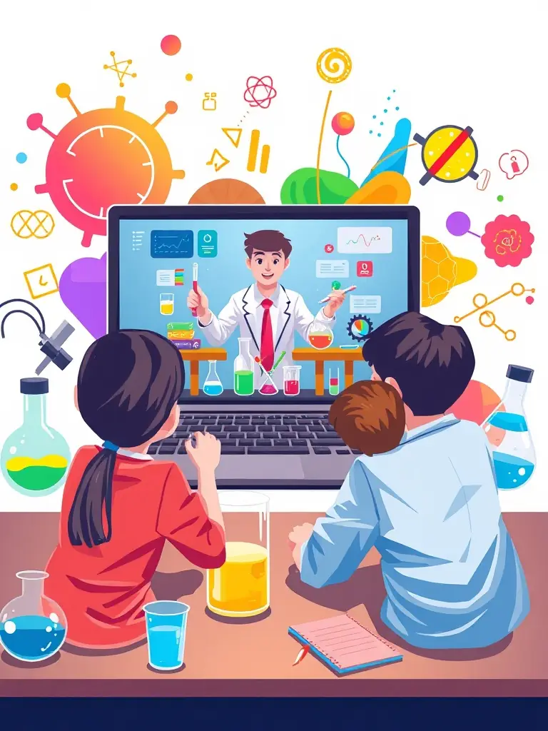 A dynamic online science experiment showcasing LearnSphere's innovative teaching approach.