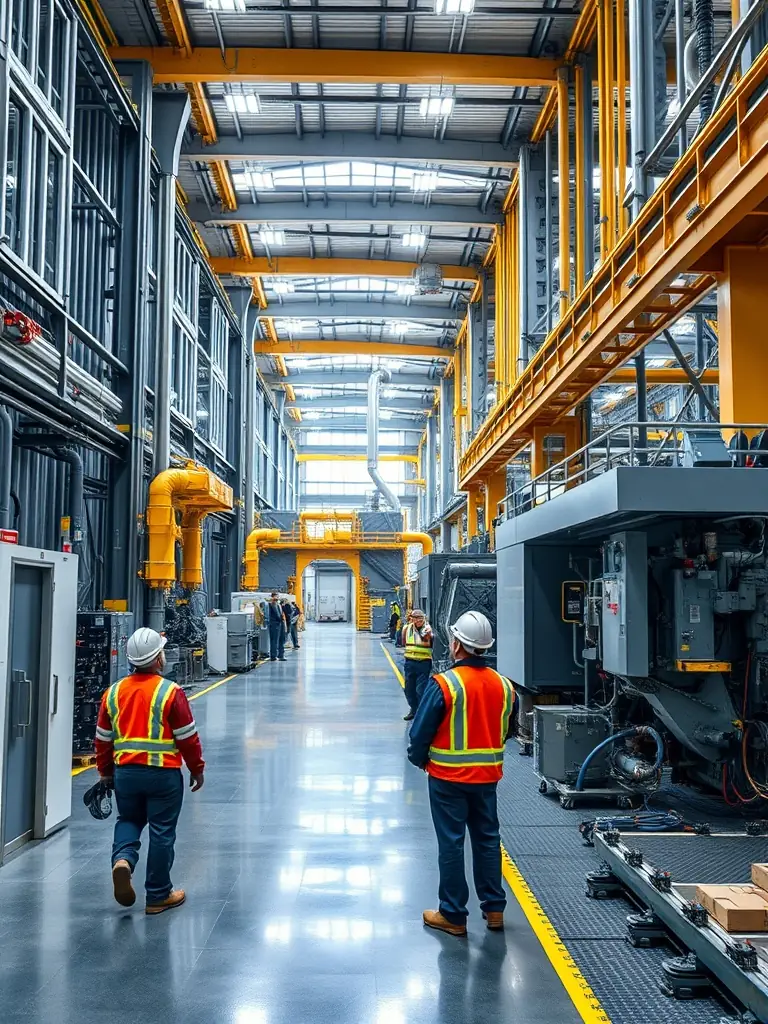 Industrial facility showcasing advanced technology.